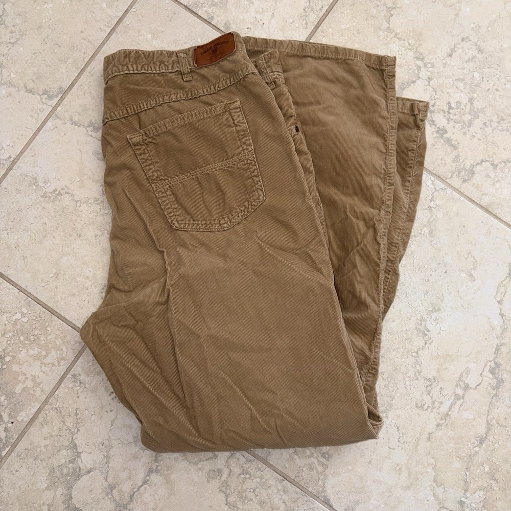 Bills Khakis Corduroy Pants Men's Classic Fit Size 38x31 Beige Tan Comfy